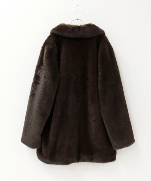 HAVELESS/ハブレス】CAROLミドル丈ファーコート（ムートンコート
