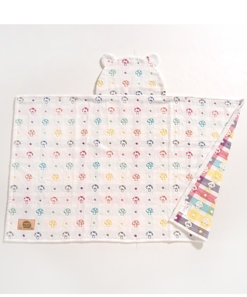 Hoppetta（ホッペッタ）の「【Hoppetta(ホッペッタ)】バスポンチョ シャンピニオン Hoppetta（その他ベビー用品・キッズ・マルチ・ONESIZE）」の5枚目の写真