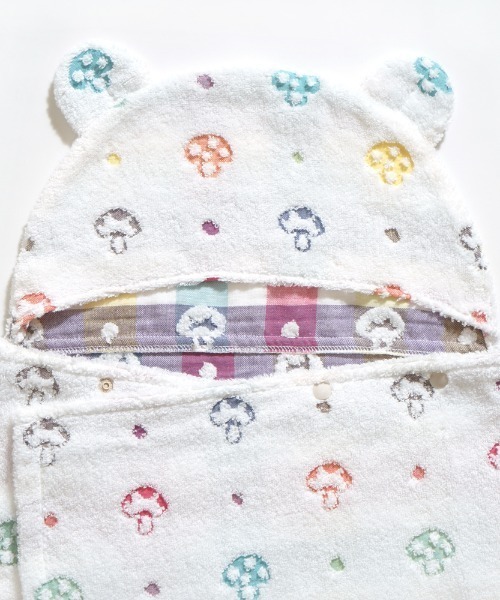 Hoppetta（ホッペッタ）の「【Hoppetta(ホッペッタ)】バスポンチョ シャンピニオン Hoppetta（その他ベビー用品・キッズ・マルチ・ONESIZE）」の6枚目の写真