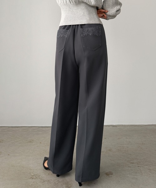 Louere(ルエレ)の「レースポケットスラックス(スラックス・レディース・ホワイト/ダークグレー/ブラック・SMALL/MEDIUM/LARGE/X-LARGE)」の3枚目の写真
