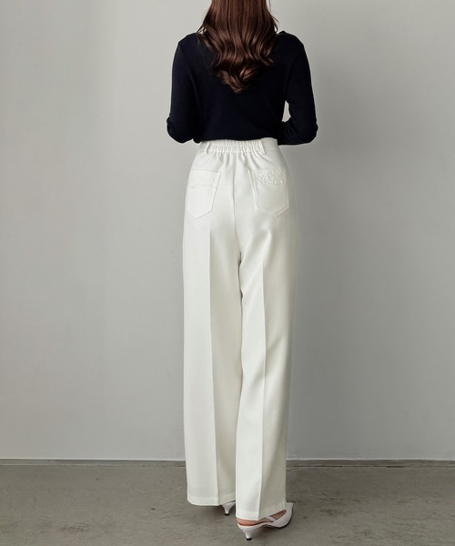 Louere(ルエレ)の「レースポケットスラックス(スラックス・レディース・ホワイト/ダークグレー/ブラック・SMALL/MEDIUM/LARGE/X-LARGE)」の20枚目の写真