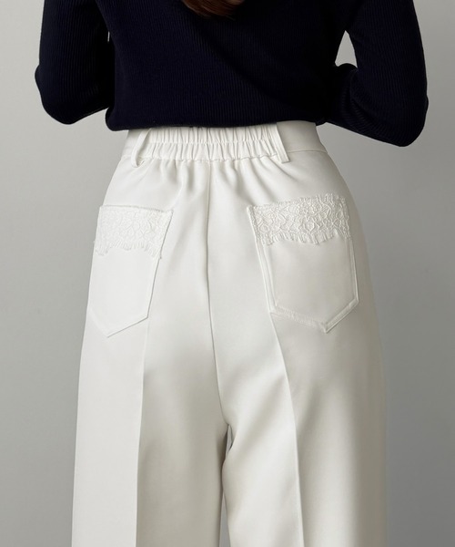 Louere(ルエレ)の「レースポケットスラックス(スラックス・レディース・ホワイト/ダークグレー/ブラック・SMALL/MEDIUM/LARGE/X-LARGE)」の22枚目の写真