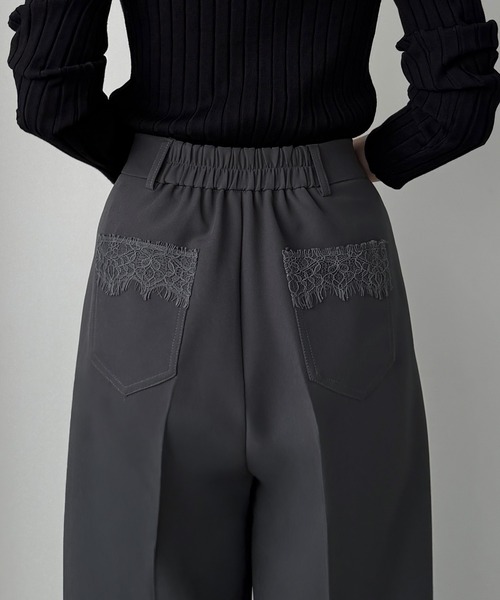 Louere(ルエレ)の「レースポケットスラックス(スラックス・レディース・ホワイト/ダークグレー/ブラック・SMALL/MEDIUM/LARGE/X-LARGE)」の9枚目の写真