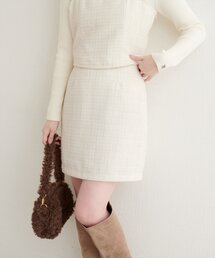 natural couture | 〈airi〉ツイードミニスカート(スカート)