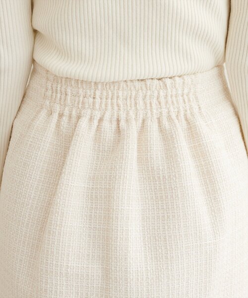 natural couture（ナチュラルクチュール）の「〈airi〉ツイードミニスカート（スカート・レディース・オフホワイト/ブラック・FREE）」の20枚目の写真