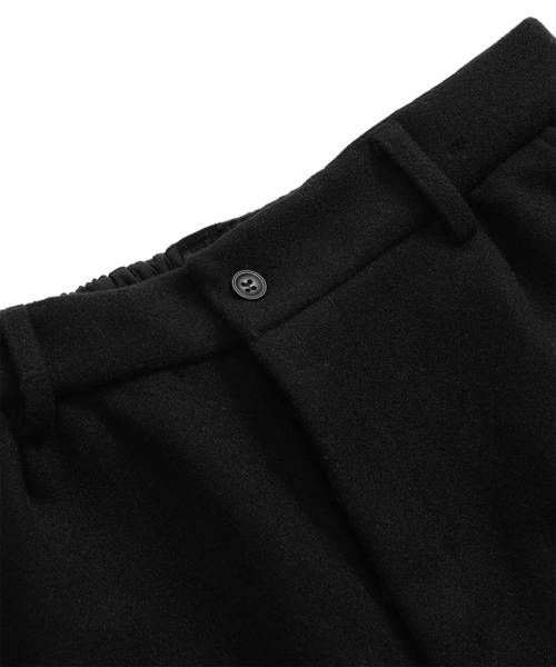 TOBEE(トゥビー)の「【TOBEE】重厚感 ツイード タック ワイドストレートパンツ(スラックス・メンズ・ダークグレー/ブラック/グレー・X-LARGE/LARGE/MEDIUM)」の13枚目の写真