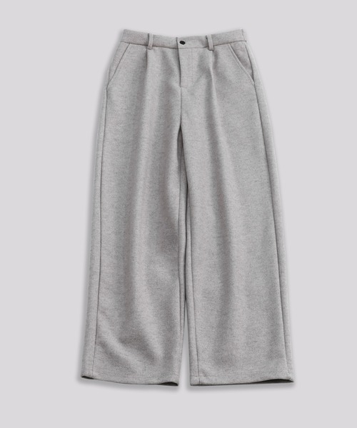 TOBEE(トゥビー)の「【TOBEE】重厚感 ツイード タック ワイドストレートパンツ(スラックス・メンズ・ダークグレー/ブラック/グレー・X-LARGE/LARGE/MEDIUM)」の16枚目の写真