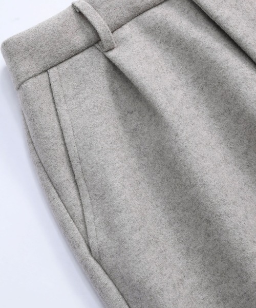 TOBEE(トゥビー)の「【TOBEE】重厚感 ツイード タック ワイドストレートパンツ(スラックス・メンズ・ダークグレー/ブラック/グレー・X-LARGE/LARGE/MEDIUM)」の18枚目の写真