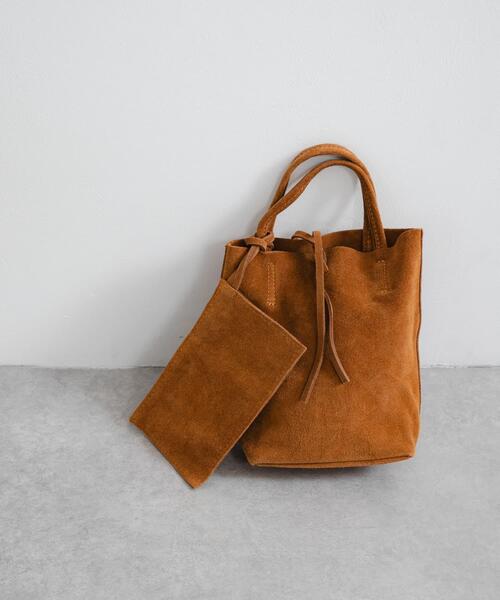 URBAN RESEARCH（アーバンリサーチ）の「スエードミニトートバッグ（トートバッグ・レディース・キャメル・-）」の3枚目の写真