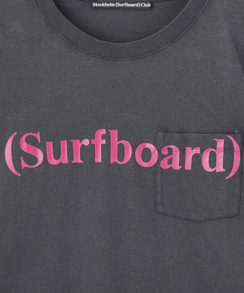 styles(スタイルス)の「STOCKHOLM SURFBORD CLUB Pocket Tee Surfboard U1000172(Tシャツ/カットソー・メンズ・ピンク/ブラック・M/L)」の5枚目の写真