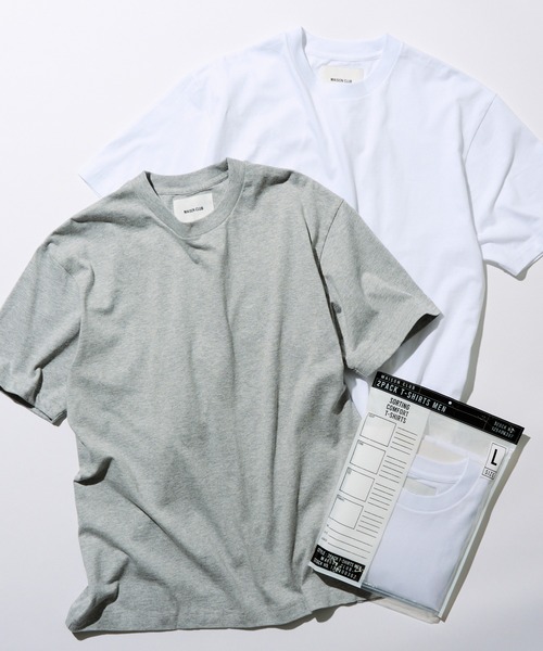 MAISON CLUB(メゾンクラブ)の「【MAISON CLUB】Premium Cotton Comfort 2Pack Tee /プレミアムコットンコンフォートパックTシャツ 2パック WILL(Tシャツ/カットソー・メンズ・ホワイト/その他3/ブラック/その他2/その他1・S/XL/L/M)」の4枚目の写真