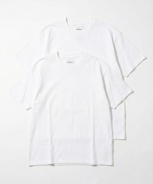 MAISON CLUB(メゾンクラブ)の「【MAISON CLUB】Premium Cotton Comfort 2Pack Tee /プレミアムコットンコンフォートパックTシャツ 2パック WILL(Tシャツ/カットソー・メンズ・ホワイト/その他3/ブラック/その他2/その他1・S/XL/L/M)」の13枚目の写真