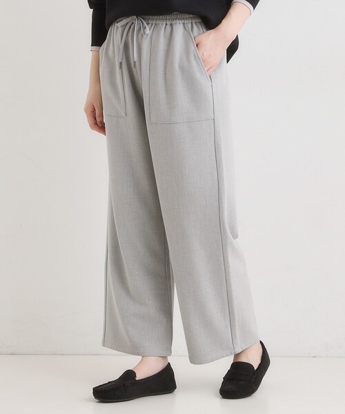 SHOO・LA・RUE(シューラルー)の「あったか裏起毛ベイカーパンツ(その他パンツ・レディース・グレー/ブラック/ホワイト・04/03/02/01)」の3枚目の写真