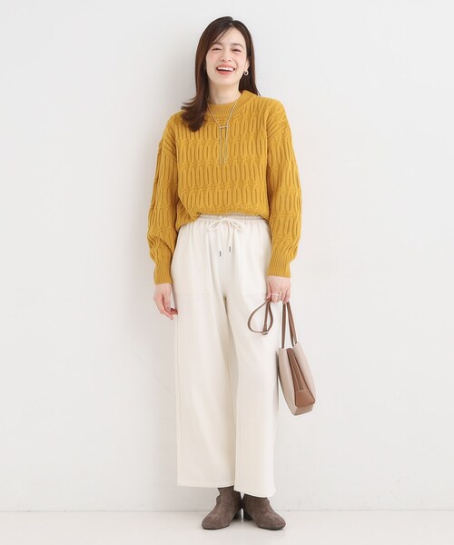 SHOO・LA・RUE(シューラルー)の「あったか裏起毛ベイカーパンツ(その他パンツ・レディース・グレー/ブラック/ホワイト・04/03/02/01)」の13枚目の写真