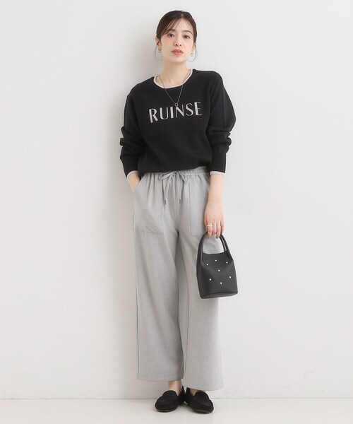 SHOO・LA・RUE(シューラルー)の「あったか裏起毛ベイカーパンツ(その他パンツ・レディース・グレー/ブラック/ホワイト・04/03/02/01)」の21枚目の写真