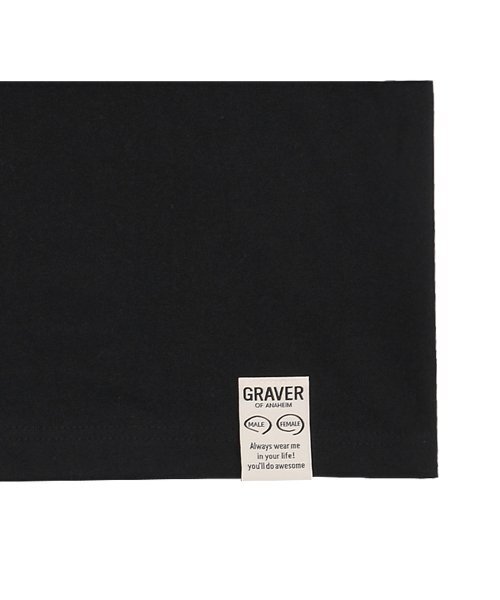 GRAVER（グレーバー）の「[ユニセックス]フラワーベアスマイル刺繍半袖Tシャツ_2カラー（Tシャツ/カットソー・レディース・ブラック/ホワイト・SMALL/MEDIUM/LARGE/X-LARGE）」の7枚目の写真