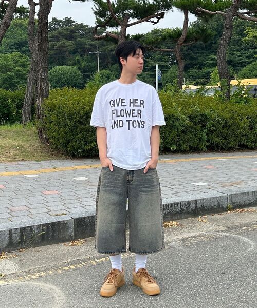 TOFFEE(トフィー)の「ウォッシュドバミューダデニムパンツ (サンドインディゴ)(その他パンツ・メンズ・その他・SMALL/MEDIUM/LARGE/X-LARGE)」の10枚目の写真