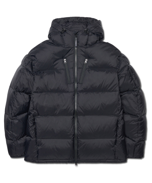 NOMANUAL(NOMANUAL)の「EMBER HOODED DUCK DOWN - BLACK(ダウンジャケット/コート・レディース・その他・LARGE/X-LARGE/SMALL/MEDIUM)」の1枚目の写真