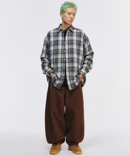 SCALLYWAG（スカリーワグ）の「コットンスイングバルーンフィットパンツ[ブラウン]（その他パンツ・レディース・その他・LARGE/X-LARGE/SMALL/MEDIUM）」の6枚目の写真