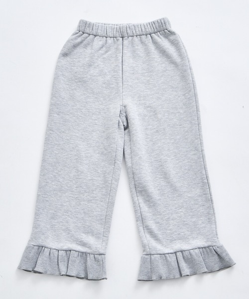 pairmanon(ペアマノン)の「【ぬくふわ】ガールズ 裾フリル 裏起毛 リラックスパンツ(スウェットパンツ・キッズ・ピンク/ブラック/グレー・100/110/120/130/140/150/90)」の14枚目の写真