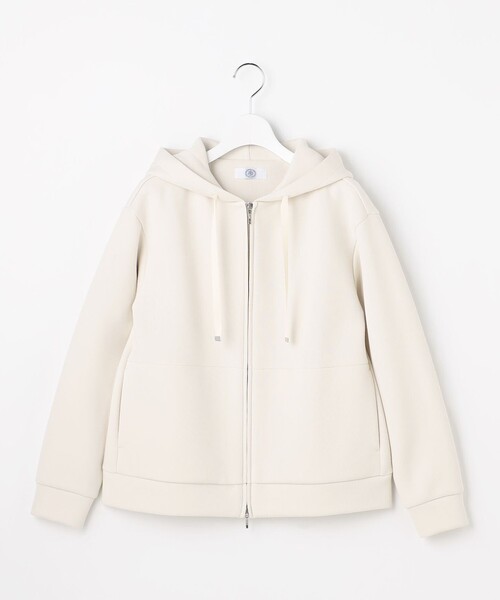 J.PRESS Ladies(J.プレス レディス)の「ダンボールジャージー パーカー(パーカー・レディース・ライトグレー系/ネイビー系/ライトグリーン系・SMALL)」の8枚目の写真