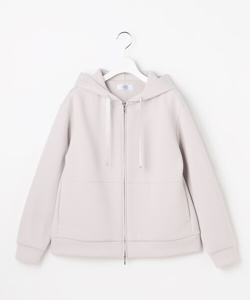 J.PRESS Ladies(J.プレス レディス)の「ダンボールジャージー パーカー(パーカー・レディース・ライトグレー系/ネイビー系/ライトグリーン系・SMALL)」の9枚目の写真