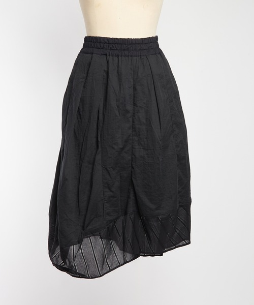 gomme（ゴム）の「ガーゼバルーンスカート（スカート・レディース・ブラック・MEDIUM）」の8枚目の写真