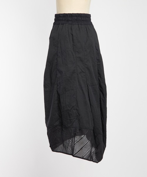 gomme（ゴム）の「ガーゼバルーンスカート（スカート・レディース・ブラック・MEDIUM）」の9枚目の写真