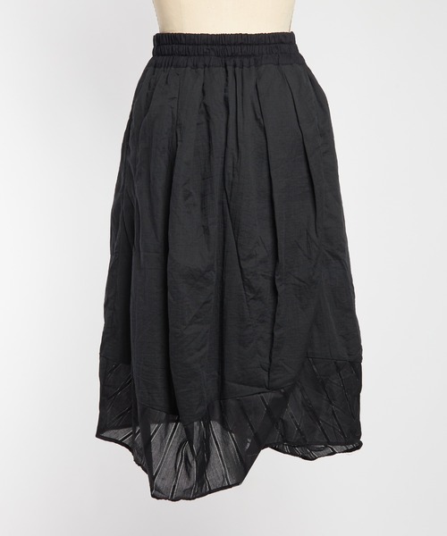 gomme（ゴム）の「ガーゼバルーンスカート（スカート・レディース・ブラック・MEDIUM）」の10枚目の写真