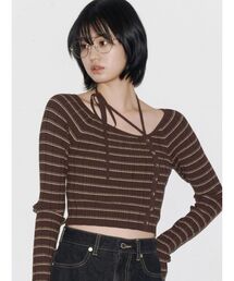 EMODA | アシンメトリーチョーカーニット(ニット/セーター)