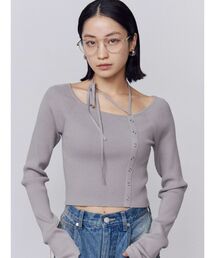 EMODA | アシンメトリーチョーカーニット(ニット/セーター)