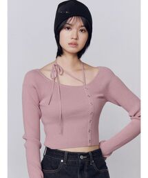 トップス チョーカー」に該当するピンク/桃色系のファッション通販