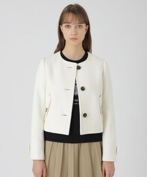 BLUE LABEL CRESTBRIDGE ホワイトジャケット 38 BLUE LABEL CRESTBRIDGE ホワイトジャケット 38