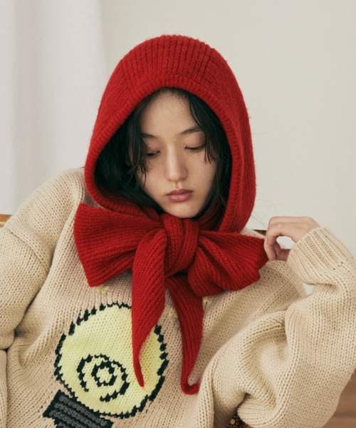 バラクラバフードマフラー（ニットキャップ/ビーニー）｜MERLOT