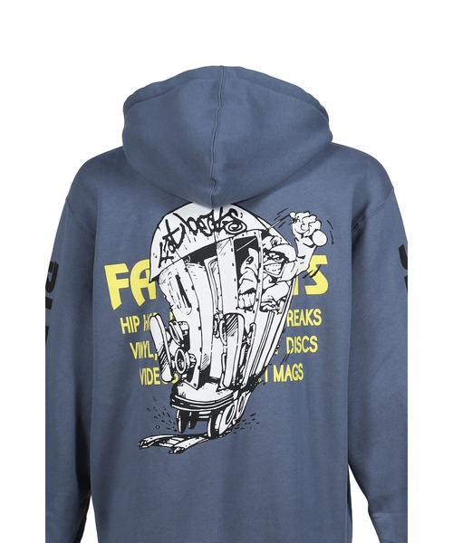 PLEASURES(プレジャー)の「SECTIONS HOODIE(パーカー・メンズ・ブルー・MEDIUM/LARGE)」の4枚目の写真