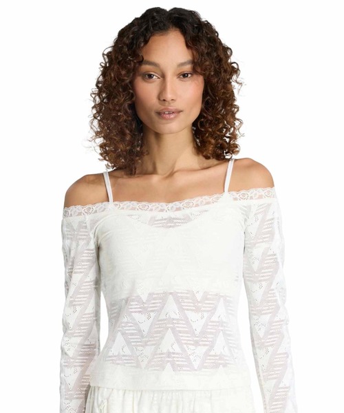 アディダス  Originals レース バルドー トップ adidas LACE BARDOT TOP / アディダス レース バルドー トップ（T