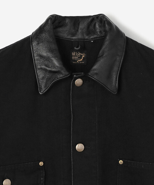 orSlow（オアスロウ）の「orSlow | 〈別注〉 RELAX FIT COVERALL BLACK MEN（カバーオール・メンズ・ブラック・3/2）」の4枚目の写真