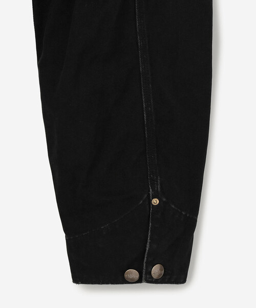 orSlow（オアスロウ）の「orSlow | 〈別注〉 RELAX FIT COVERALL BLACK MEN（カバーオール・メンズ・ブラック・3/2）」の5枚目の写真