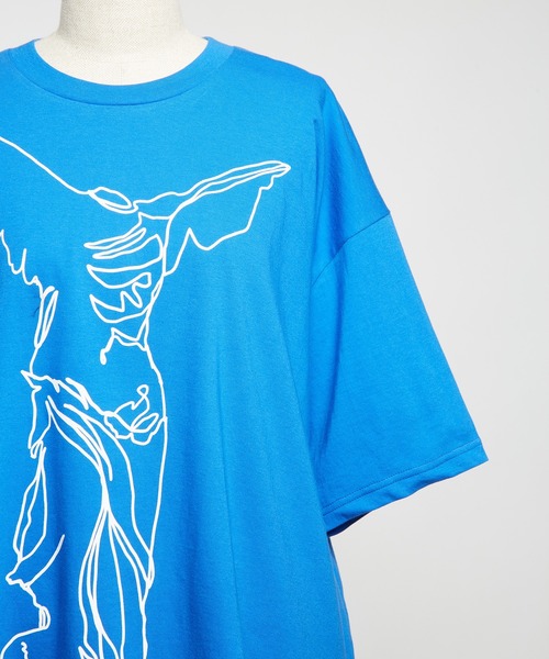 gomme(ゴム)の「ニケプリントT(Tシャツ/カットソー・レディース・ブラック/ホワイト/ブルー/チャコールグレー・MEDIUM)」の16枚目の写真