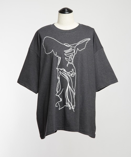 gomme(ゴム)の「ニケプリントT(Tシャツ/カットソー・レディース・ブラック/ホワイト/ブルー/チャコールグレー・MEDIUM)」の17枚目の写真
