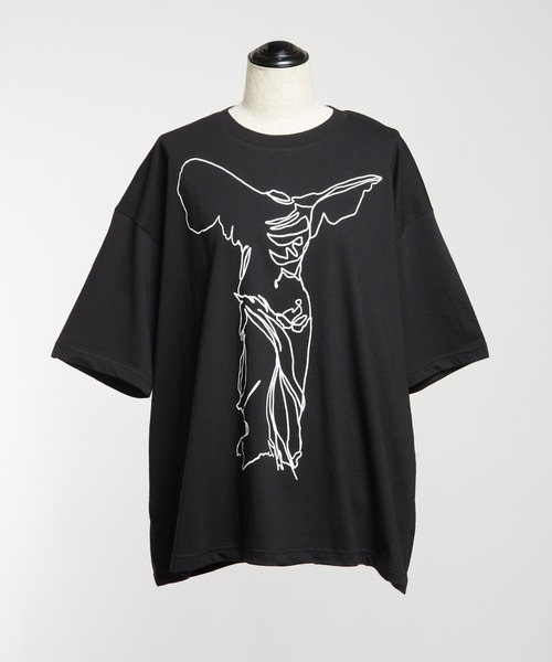 gomme(ゴム)の「ニケプリントT(Tシャツ/カットソー・レディース・ブラック/ホワイト/ブルー/チャコールグレー・MEDIUM)」の21枚目の写真