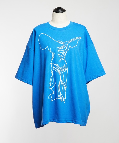 gomme(ゴム)の「ニケプリントT(Tシャツ/カットソー・レディース・ブラック/ホワイト/ブルー/チャコールグレー・MEDIUM)」の22枚目の写真