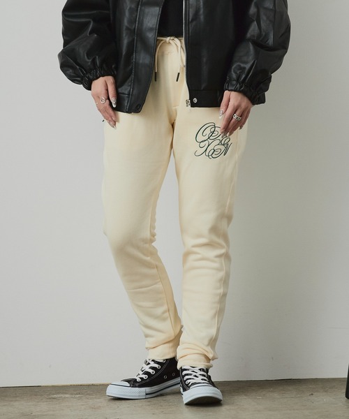 14th Addiction デザインスエットパン ツ サイズ1 セール】ONEXONE/ワンフォーワン LOGO FREESTYLE SLIM SWEAT PANTS