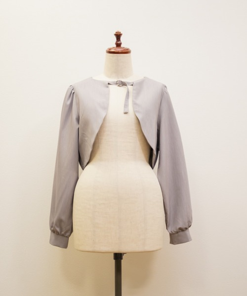 CLETTE(クレット)の「CLETTEオリジナルボレロ&キャミワンピースセット(ワンピース・レディース・チャコールグレー/ラベンダー/パープル・LL/3L/4L)」の21枚目の写真