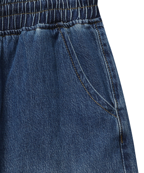 CONNECT KINLOCH（コネクトキンロック）の「ウォッシュドルーズフィットバンディングデニムパンツ（ブルー）（デニムパンツ・メンズ・その他・MEDIUM/LARGE/X-LARGE）」の5枚目の写真