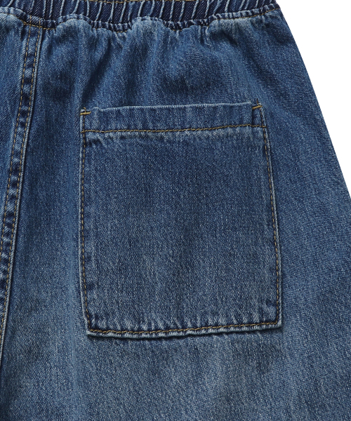 CONNECT KINLOCH（コネクトキンロック）の「ウォッシュドルーズフィットバンディングデニムパンツ（ブルー）（デニムパンツ・メンズ・その他・MEDIUM/LARGE/X-LARGE）」の7枚目の写真