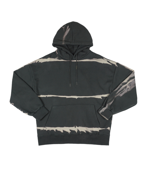 BORN SLIPPY(ボーンスリッピー)の「Addicted Stripe Hoodie (Black Sesame Latte)(パーカー・レディース・その他・FREE)」の1枚目の写真