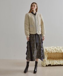 ETMON（エトモン）の「Shearling Padded Reversible Jacket  Cream（ダウンジャケット/コート）」
