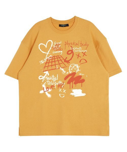 ASTRAL PROJECTION(アストラルプロジェクション)の「フロントアストラルグラフィティラウンドネック15番手綿半袖Tシャツ_チェダー(Tシャツ/カットソー・レディース・その他・LARGE/X-LARGE)」の2枚目の写真