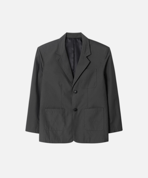 DRAW FIT（ドローフィット）の「リラックスドオフィスCNブレザー[チャコール]（テーラードジャケット・メンズ・その他・MEDIUM/LARGE/X-LARGE）」の3枚目の写真